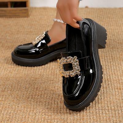 Fashion Designer 2024 New Spring Wool Shoes for Women Loafers Leather Women Round Toe Lazy Shoes Zapatos Para Mujeres
