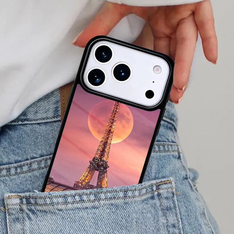 Romantic Paris Eiffel ToweR Phone Case for iPhone 17ProMax 12 13 14 15 16e 17 Pro Max Plus Air Cover