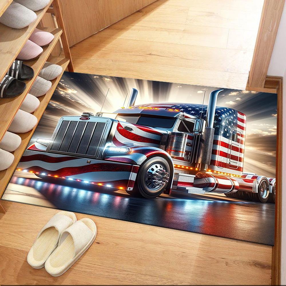 Kw Heavy Trucks Area Rug Perfect For Living Rooms Decorate Room Dormitory Study Room Antislip Carpet Anime Office Decor