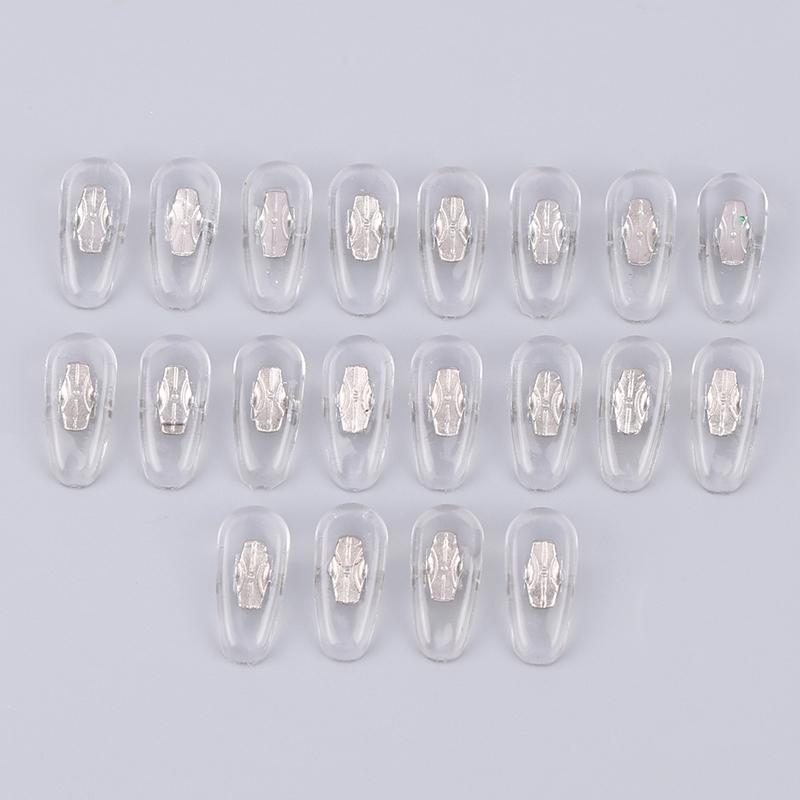 10 Pairs High Quality Silicone Aviator Glasses Eyeglass Sunglasses Nose Pads For Rb Clip-O