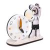Space Man Desk Clock Decorative Cartoon Desktop Ornament Quiet Clock for Bedroom Study Office