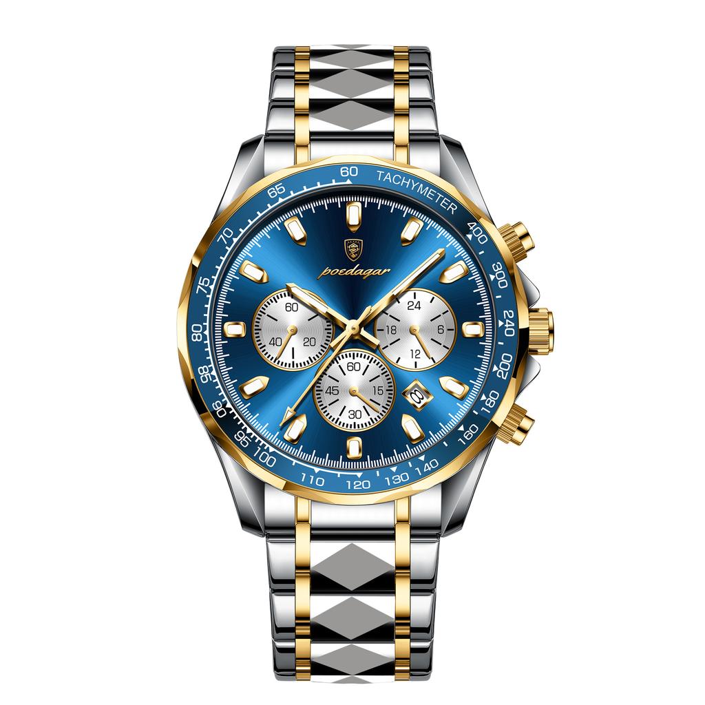 Waterproof Luminous Men'S Watch Multi-Function Quartz Watch