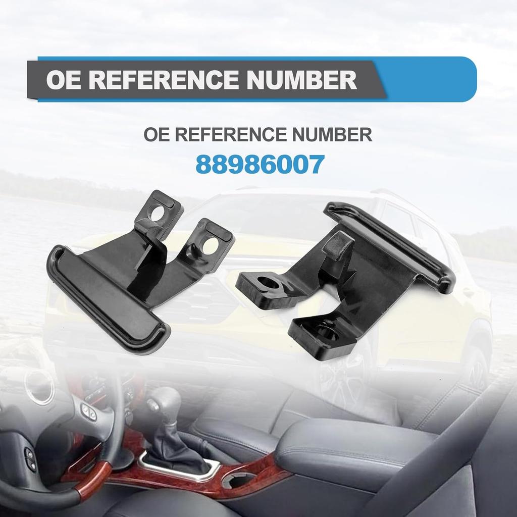 2PCS Center Console Armrest Lid Latch Compatible with GMC Envoy For Chevy Trailblazer Saab Rainer Oldsmobile Bravada, Replacements For GM 88986007