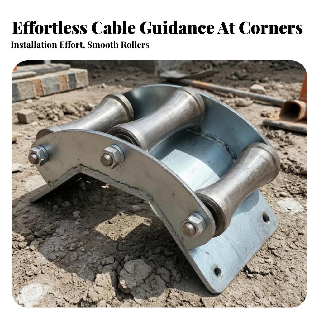Cable Guide Pulley Assembly Robust for Construction, Industrial Lifting