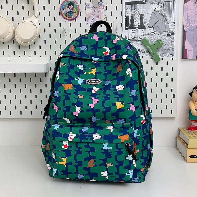 Floraler Dackel Schulranzen Japanischer Stil Schulranzen für Junior- und Oberstufenschüler Sanfter weiblicher College-Studenten Rucksack Rucksack .