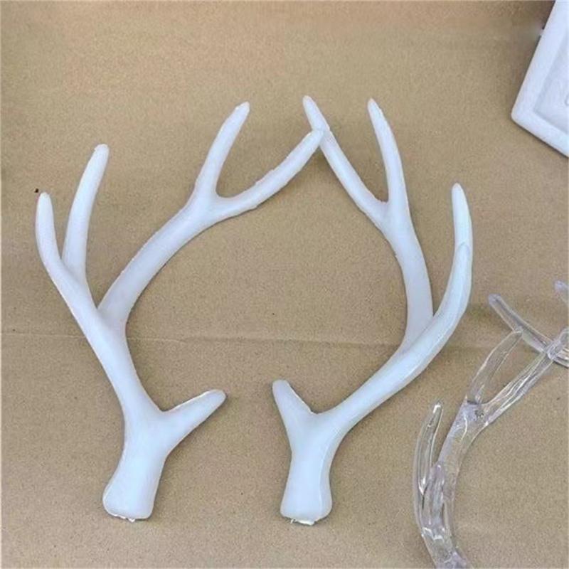Simulation Resin Antler Headpiece for Cosplay and Theme Party Easy To Use Christmas Theme Headband Making Accessories