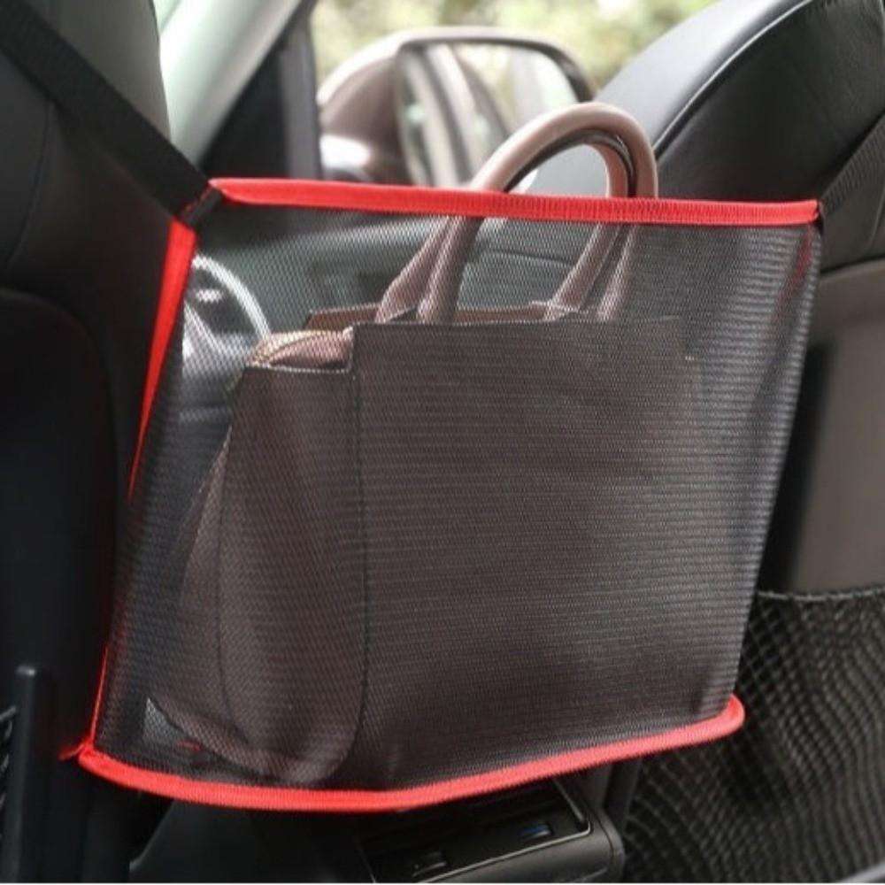 Spacious Car Seat Mesh Bag Large Capacity Handbag Purse Organizer for Dogs and Pets