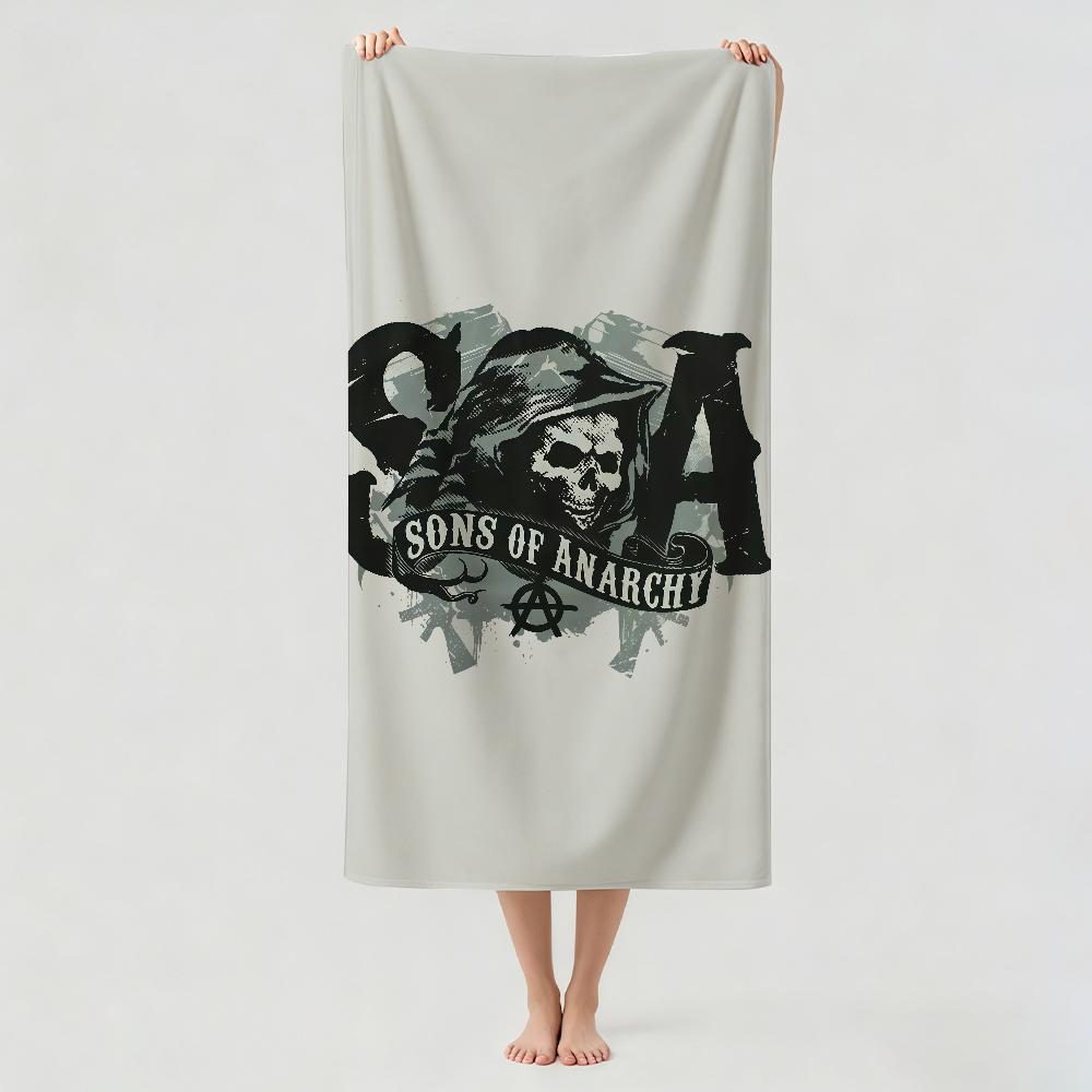 Crime TV series S-Sons of A-Anarchy Towel Drying Bath Towel Applicable To Light Swimming Camping Yoga Beach Out