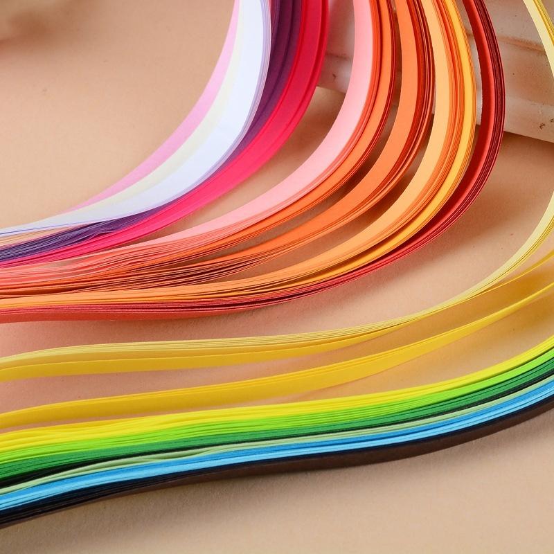 160pcs 5mm*39cm Folding Paper Art Quilling Color Handmade Paper