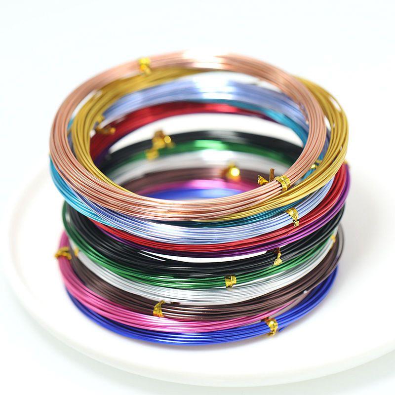 2-10Meters Aluminum Wire Color Painted Metal Cord for DIY Jewelry Making Findings Accessories 0.6/0.8mm/1mm/1.2mm/1.5mm/2mm/3mm