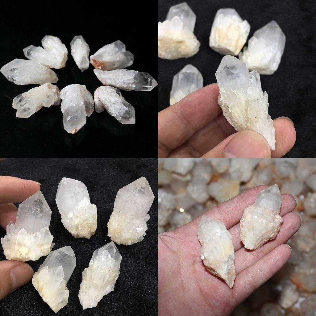 Natural Pineapple Crystal Point Cluster Wand Beautiful Quartz Mineral Healing Specimen