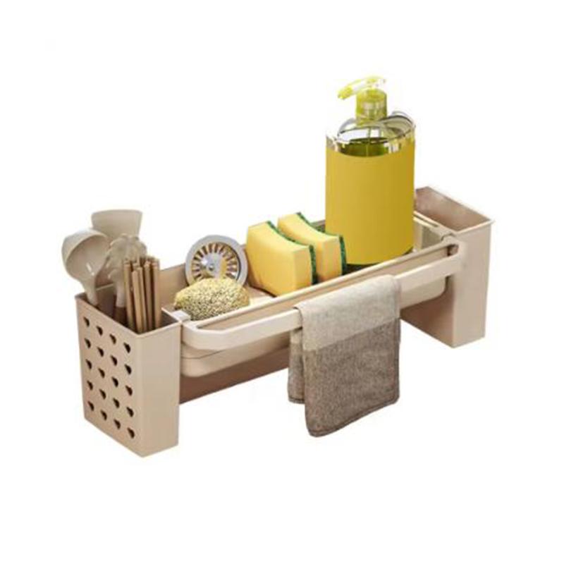 Sink Rack With Chopsticks Container Kitchen Sink Organizer Drain Rack Soap Dish Washing Sponge Rack Kitchen Sink Storage Rack