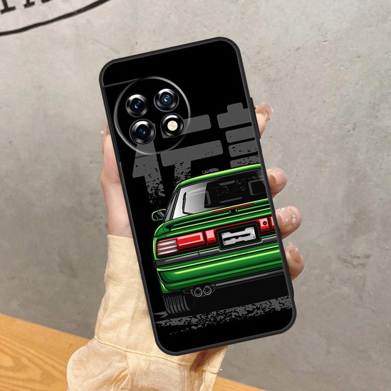 Japan JDM Sports Car Comic Case For OnePlus 15R 13T 13R 13 12 12R 11 10 9 Pro 10T 8T Nord 5 CE 2 3 4 Lite N20 N30 Cover