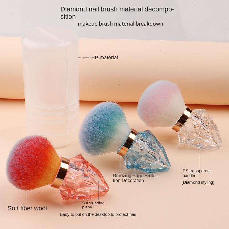 New Fashion Diamond Nail Dust Brush Mushroom Head Large Beauty Tool Powder Brush