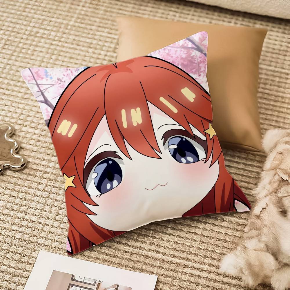 N-Nakano Itsuki Pillow Case Sofa And Living Room Decorative Cushion Covers Dust-proof And Mite-proof Invisible Zipper
