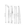 4pcs Flexible Tip Long Tweezers Stainless Steel Beading Tweezers Craft Tweezers  Sewing Applications