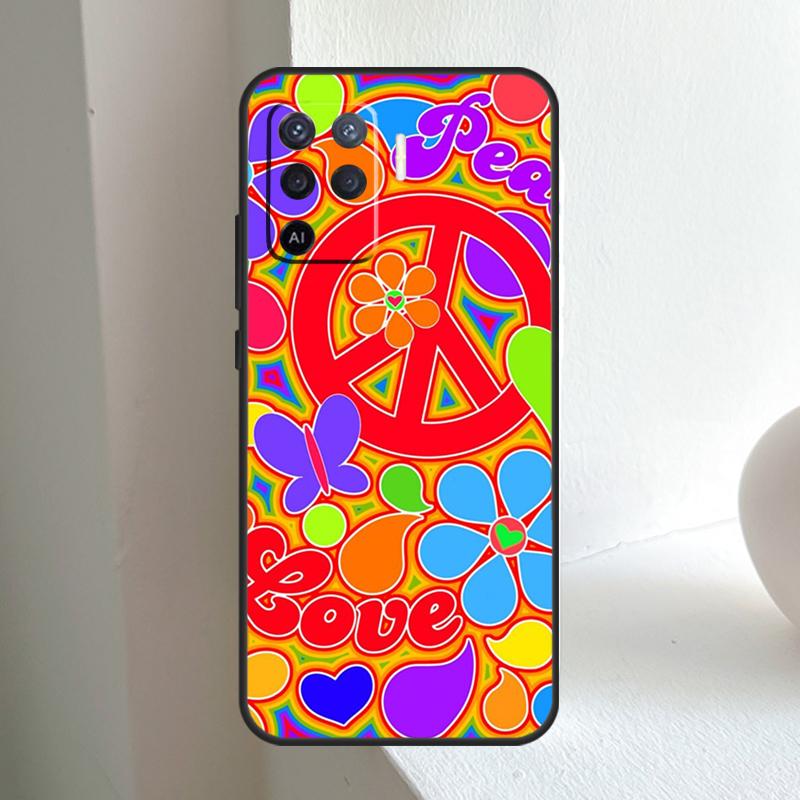 

Hippy Hippie Psychedelic Art Peace For OPPO A78 A98 A18 A38 A58 A5 A6 Pro A15 A17 A57 A16 A76 A96 A54 A74 A94 A40 A60 A80 Case OPPO A91