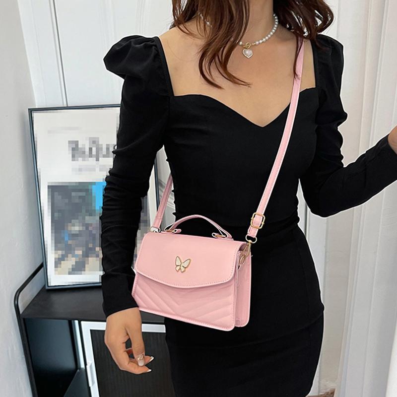 PU Versatile and Fashionable Portable Small Square Bag Single Shoulder Crossbody Bag Luxury Designer Handbag AVE