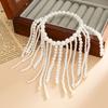 Exaggeration Chain Bracelet Silver Color Hand Jewelry Creative Gift Long Tassel Bracelet