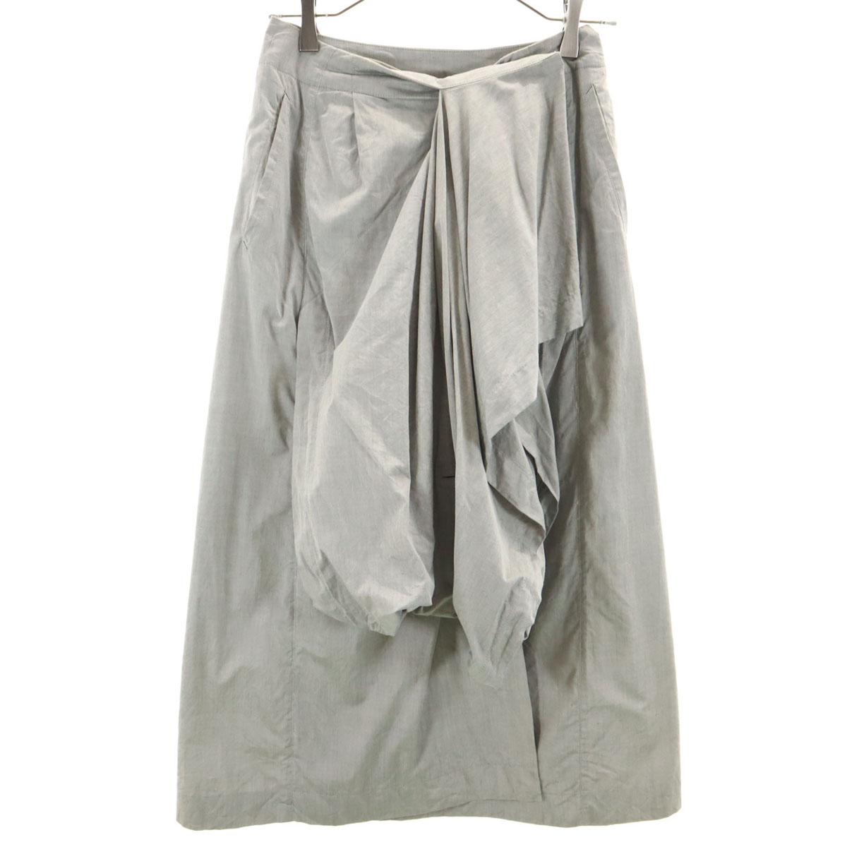 

ISSEY MIYAKE 80-е Сделано в Японии Бирка-кисточка Винтажная Длинная Деформированная Юбка-запаска Женская Б/У