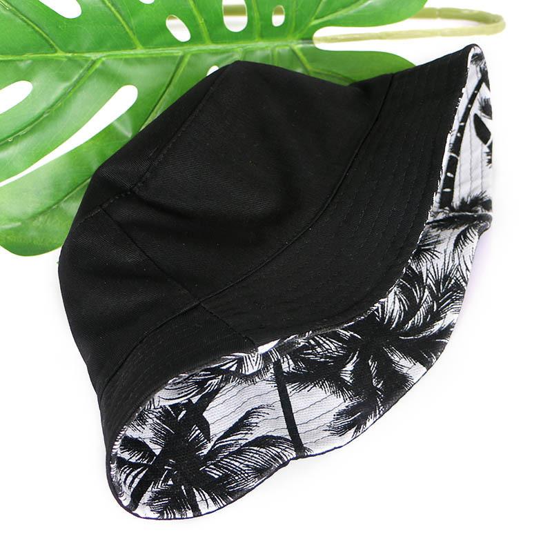 Cappello da Pescatore con Fantasia di Foglie di Cotone Con Protezione Solare Per Viaggi all'Aperto e Abbigliamento Casual