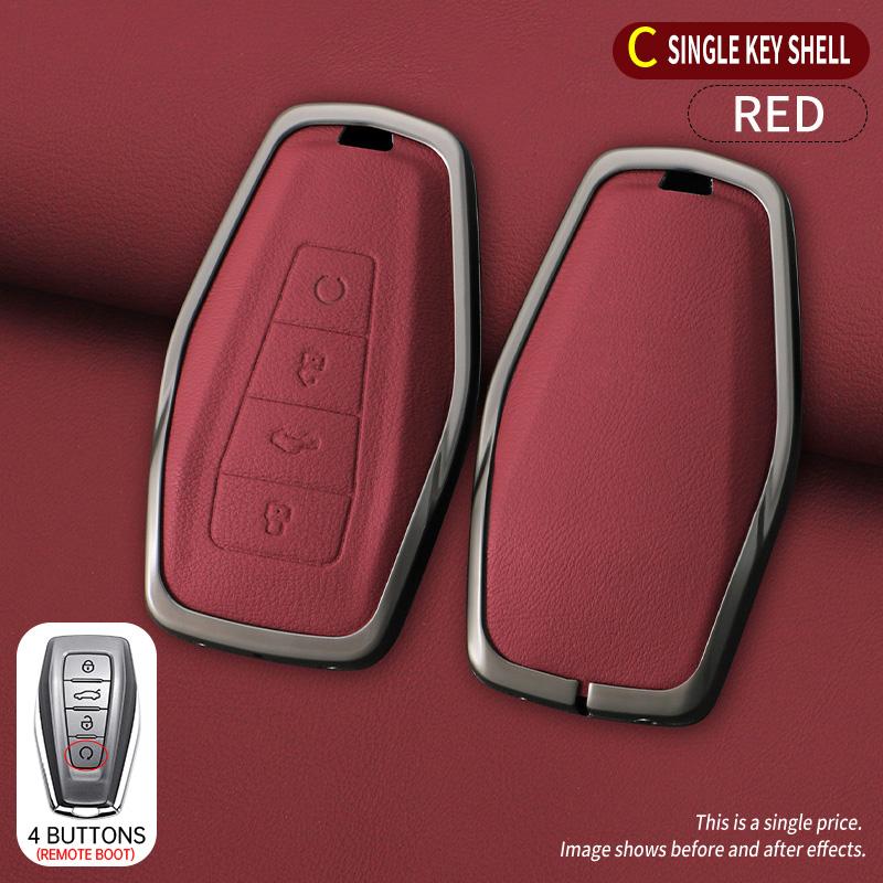 Zinc Alloy Auto Key Fob Cover Case Housing Fit For Geely Okavango Coolray Atlas Monjaro Tugella Emgrand Gt S Proton X50 X70 X6 X7 Ex7 Gc9