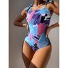 Girl Beauty Back Summer Sexy Women's Swimsuit Vacation Tight Double Shoulder Strap Bikini
