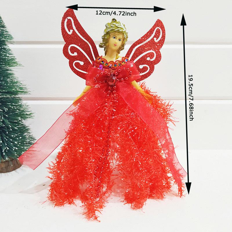 WTEMPO Creative Little Angel Doll Christmas Ornaments Retro DIY Festive Indoor & Outdoor Party Decor Props Christmas Tree Hanging Pendants Gifts