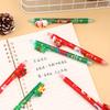 36 Pcs New Christmas stockings Neutral Pen Modeling Black Signature Pen Student Prize Gift Writing Tools Holiday Gift Novelty Stationery Teacher Party