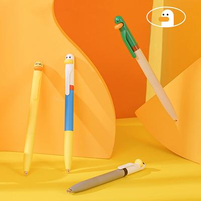 4Pcs Writing Pen, Cute And Funny Styling Pen Creative Rotating Gel Pen Chicken Pressing Gel Pen 0.5Mm Black Office Supplies
