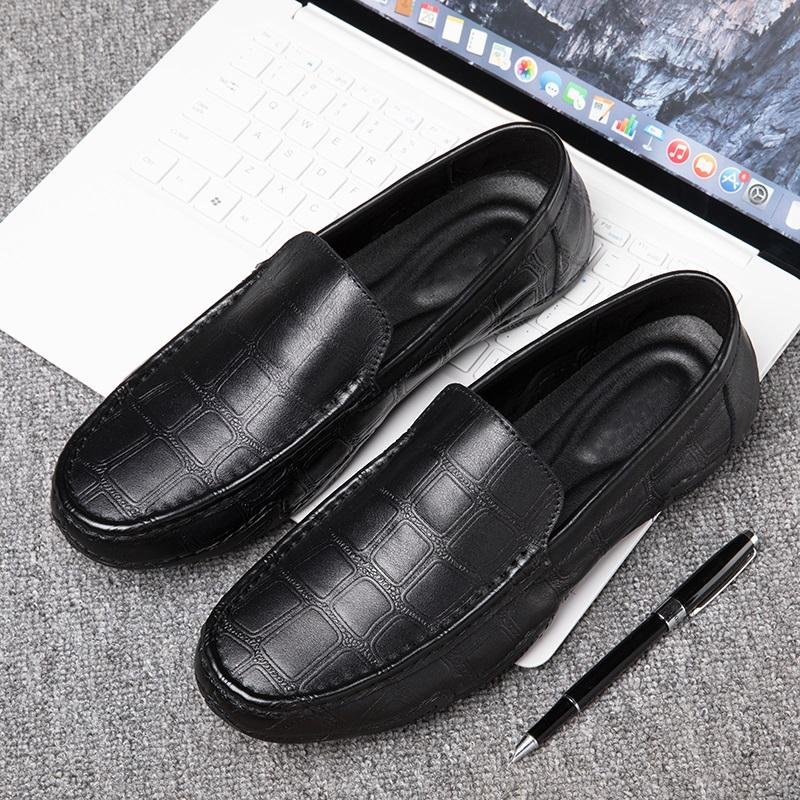 Мужская кожаная обувь Мокасины Обувь для вождения 44 коричневый — фото 5