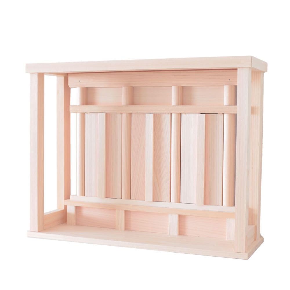 

Kamidana no Sato Shinto Altar Modern Miniature Hole Made in Domestic Hinoki Cypress Wood (Shrine Village) Wall-Mounted - Design, Design, Box-Type