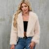 New Autumn and Winter Women's Plush Short Jacket Imitation Fur Jacket Suit Collar Jacket Outside