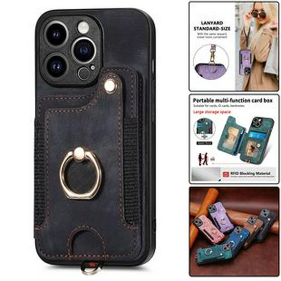 Universal Google Pixel 10 Pro Leather Flip Case with Card Slot & RFID Protection