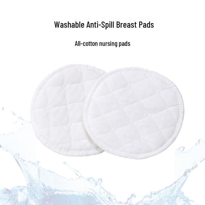 Wishful Pregnancy Leak-Proof Washable Cotton Nursing Pads: Absorbent & Anti-Overflow