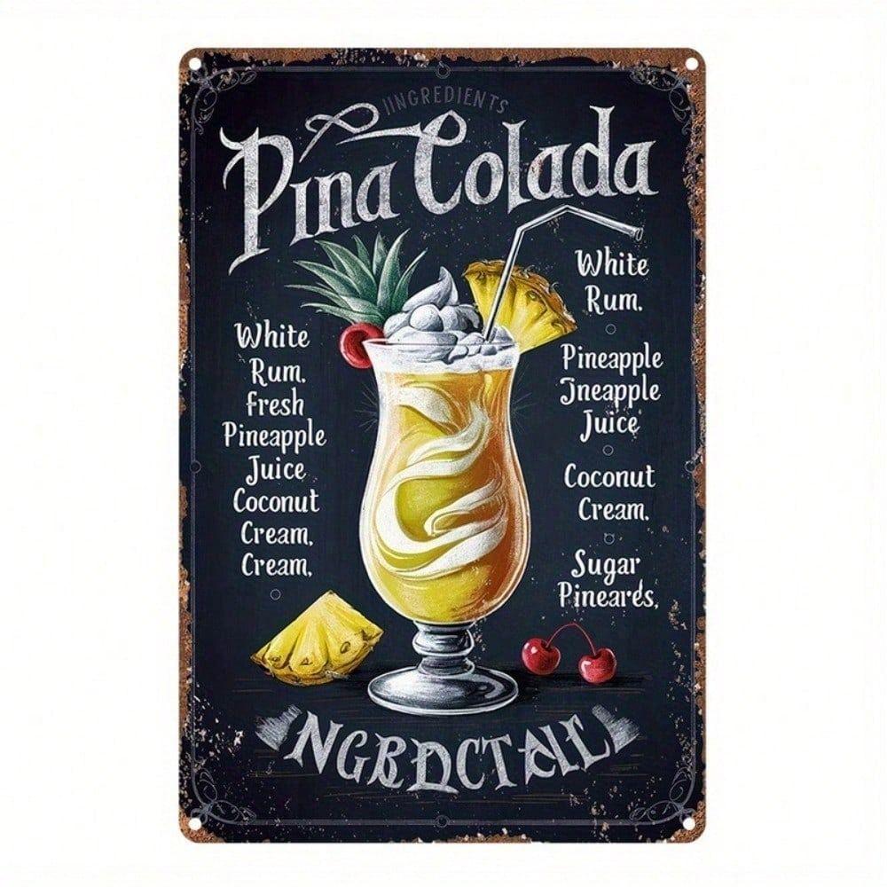 Vintage Metal Sign/Wall Decor for Kitchen, Coffee, Bar, Cafe, Home Interior