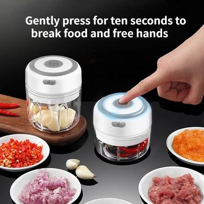 100ML/250ML Mini Electric Garlic Chopper USB Meat Grinder Garlic Masher Machine Sturdy Durable Crushed Ginger Vegetable Crusher