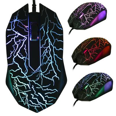 Kabelová USB myš Herní myš 2400 DPI LED podsvícení profesionální herní myši Ergonomická počítačová myš pro PC Laptop Macbook
