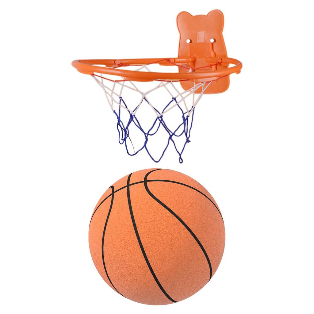 Tichý basketbalový míč s obručí Odskakující míč Nízkohlučný míč pro vnitřní trénink Přenosný tréninkový míč Dětské hračky Míč jako dárek Párty