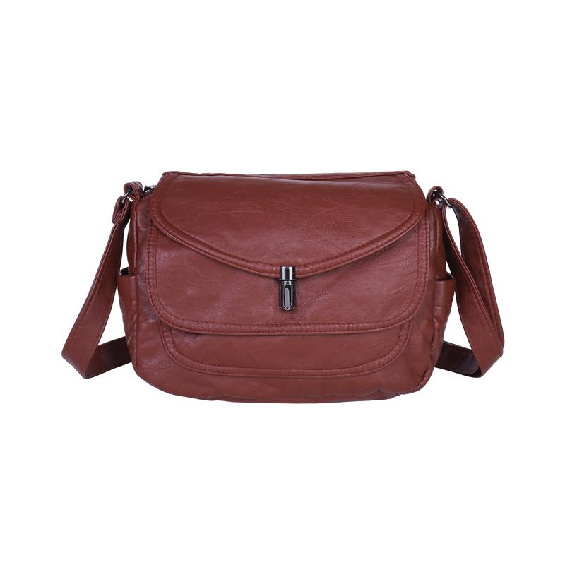 Женская сумка из ПУ Винтажная сумка через плечо Мамина сумка красный