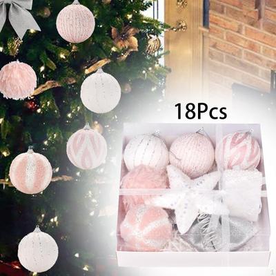 Décoration à Suspendre pour Arbre de Noël Boules de Noël en Mousse Ornements Pendentifs pour
