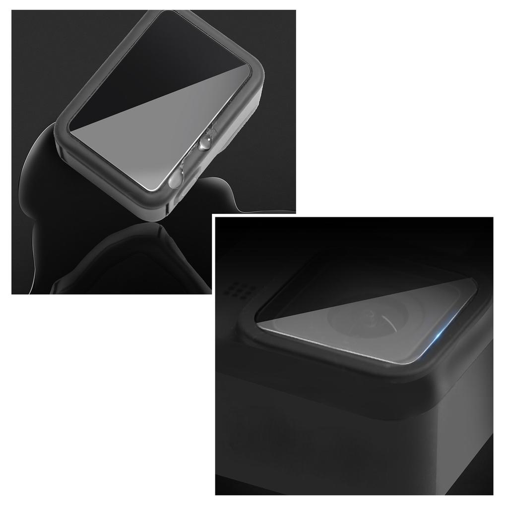 Zestaw 3 sztuk ochraniaczy ekranu kamery sportowej 1 ochraniacz obiektywu ze szkła hartowanego + 1 ochraniacz ekranu przedniego + 1 tylny