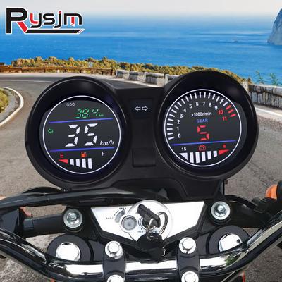 HD Çok Fonksiyonlu motosiklet kilometre saati LCD Dijital Pano RPM Ölçer Yakıt Voltmetre Hız Kilometre Sayacı kmh mph Uint Turn