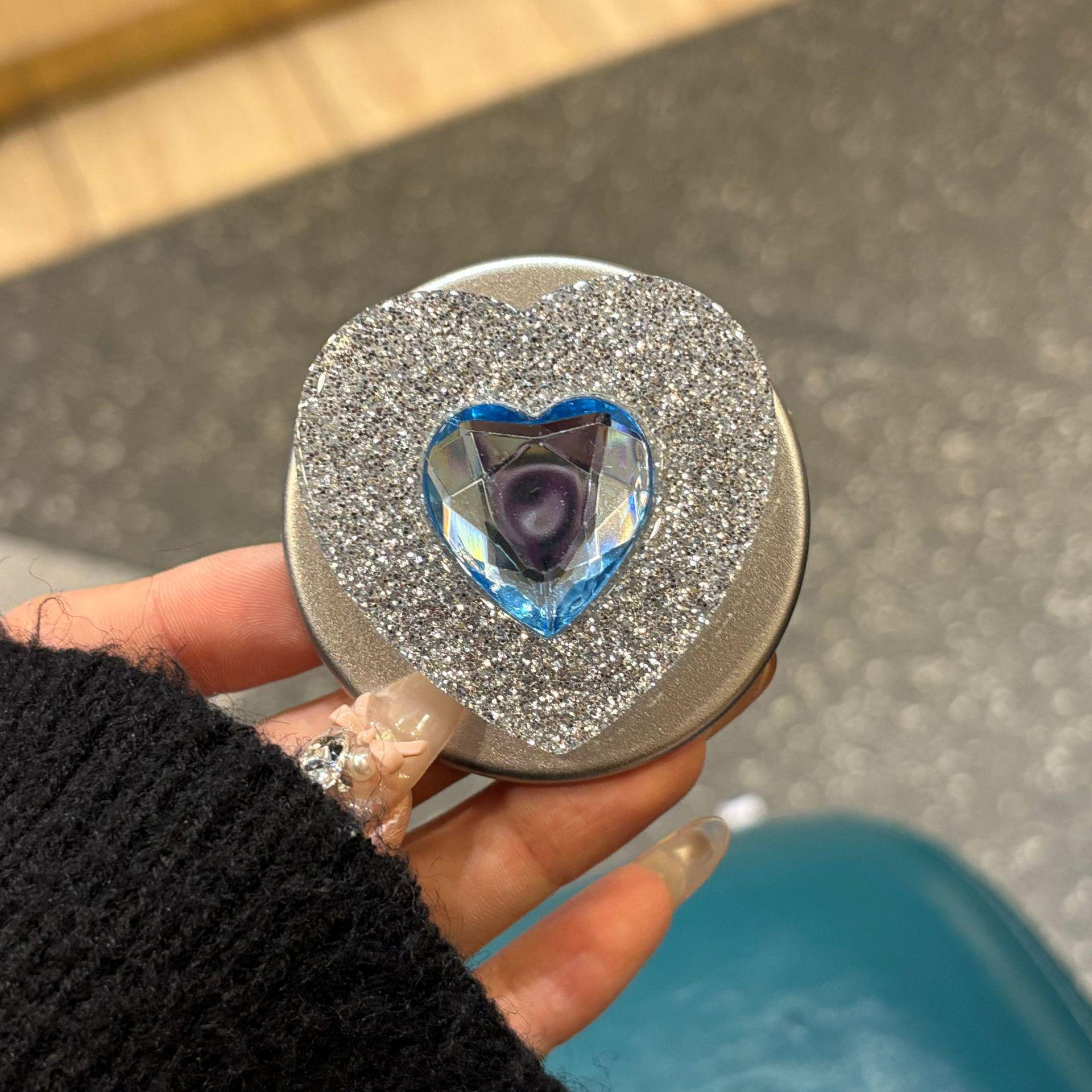 

Korean Glitter Heart Stand with MagSafe Compatibility - Four Colors
