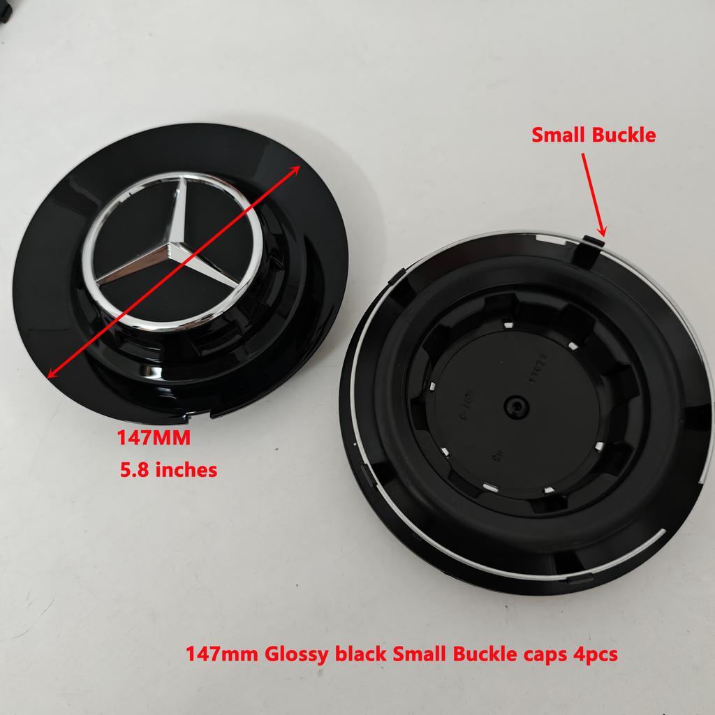 4PCS Aluminum Car Wheel Center Hub Caps for Mercedes-Benz A45S C63S E63S AMG GT GTS C190 Auto Styling Accessories