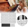 Pianonyckelklistermärke Elektronisk orgel Tangenter Genomskinlig Notation Klistermärke Dekoration