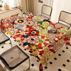 Blumen T-Takashi Kunst M-Murakami Rechteckige Tischdecken Waschbar Party Küche Esszimmer Wohnzimmer Geburtstagsdekoration Tisch