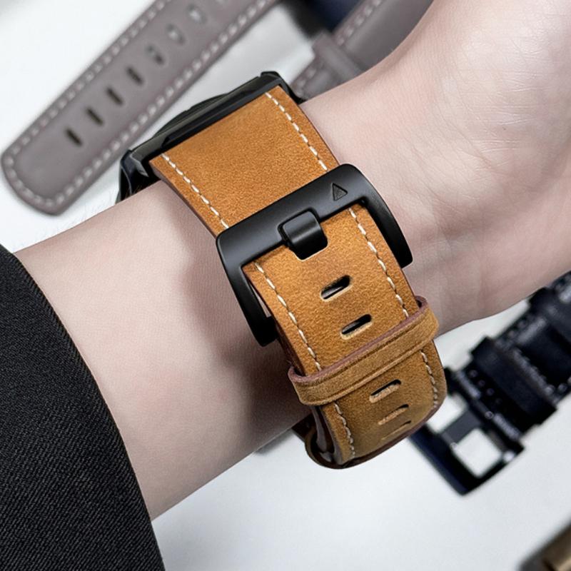 Leather Strap for Samsung Galaxy Watch 7 Ultra 47mm Replacement Sport Bracelet for Galaxy Watch Ultra 47mm Band Accessories