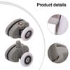 Bathroom Renovation Rollers Set Adjustable Shower Wheels Compatible With 4-6mm Glass Plastic And Brass Construction