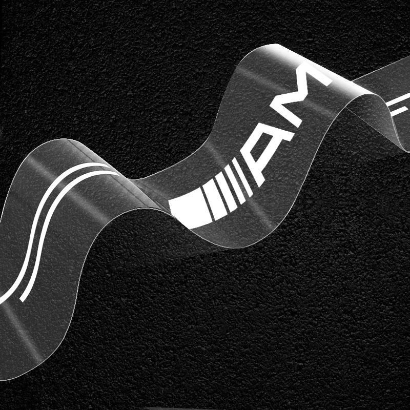Protector Prag Mașină Autocolant Insignă Decorativă Transparentă Pentru Mercedes Benz AMG W205 W204 W203 W211 C500 C200 C300 A B C E GLA CLA GLKW212 W213 W20
